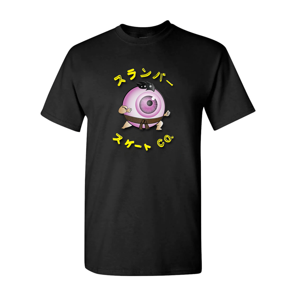 Anime Sumo, Black Tee - Tees - Slumber Skate Co.
