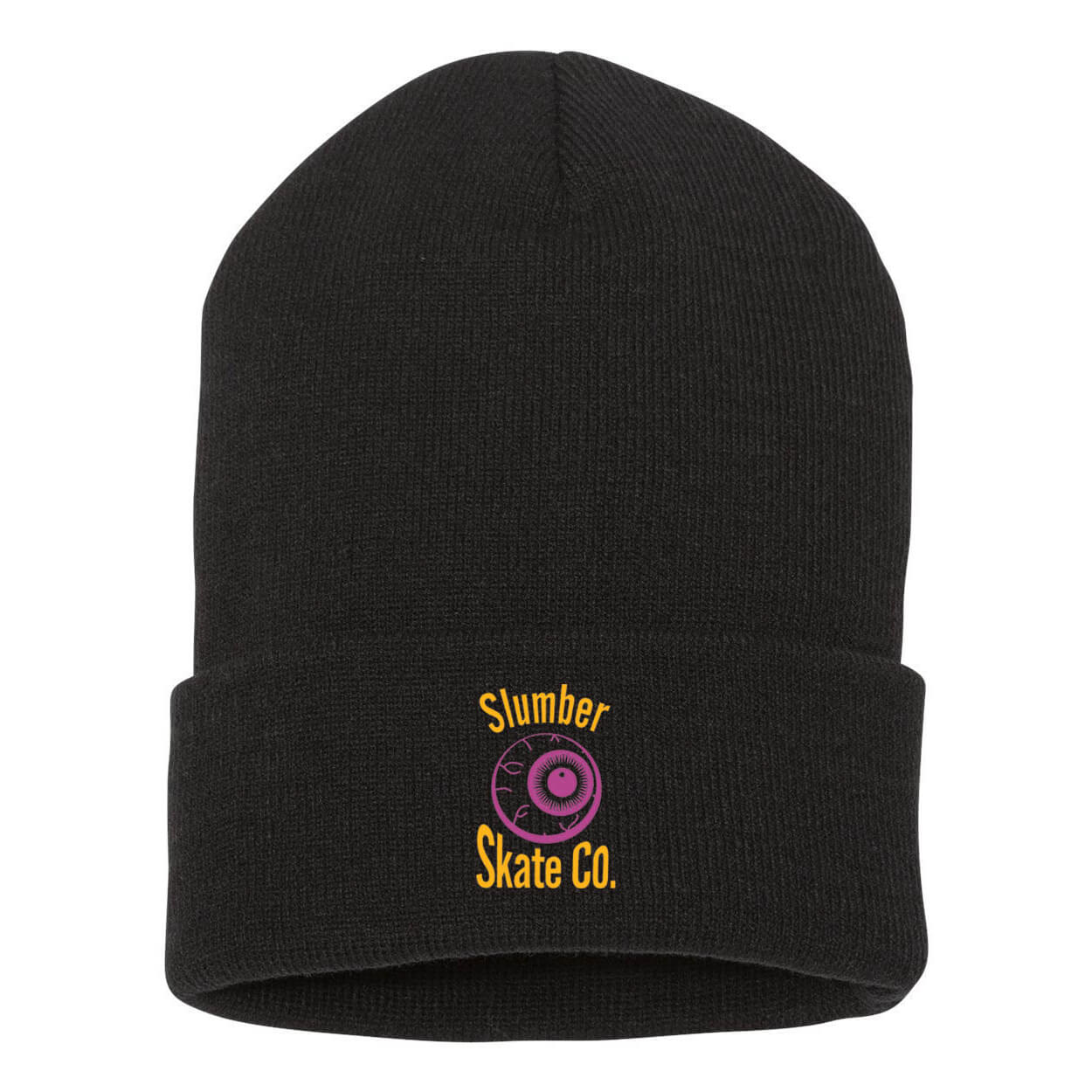 Original Slumber Eye, Black Beanie - Beanie - Slumber Skate Co.