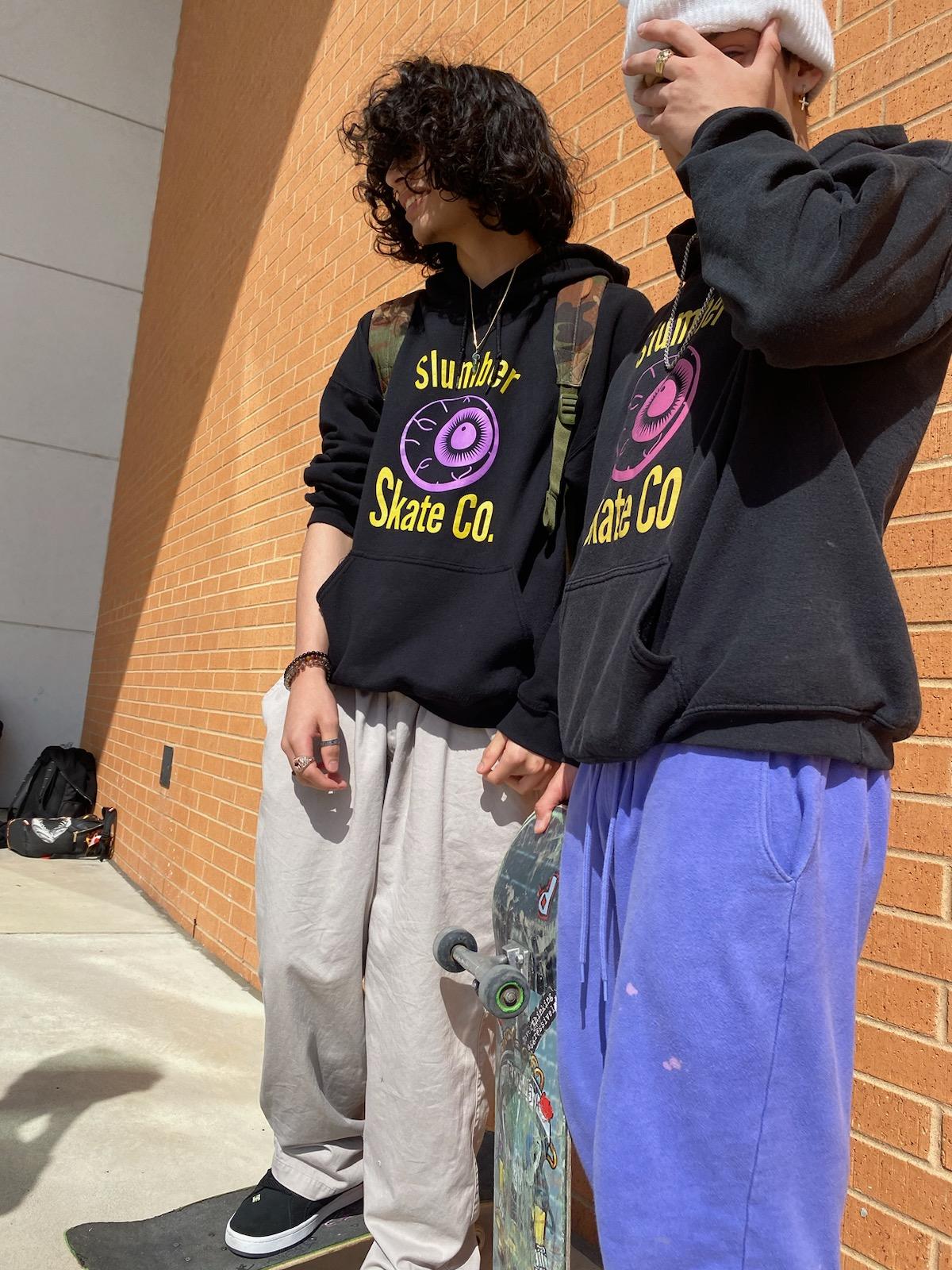 Original Slumber Eye, Black Hoodie - Hoodie - Slumber Skate Co.