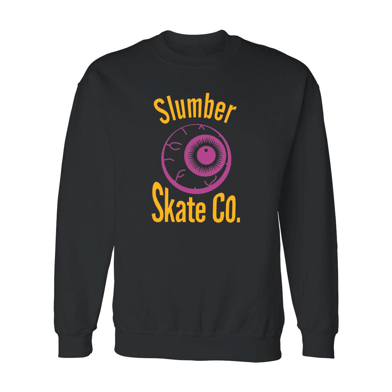 Original Slumber Eye, Black Sweatshirt - Sweatshirt - Slumber Skate Co.