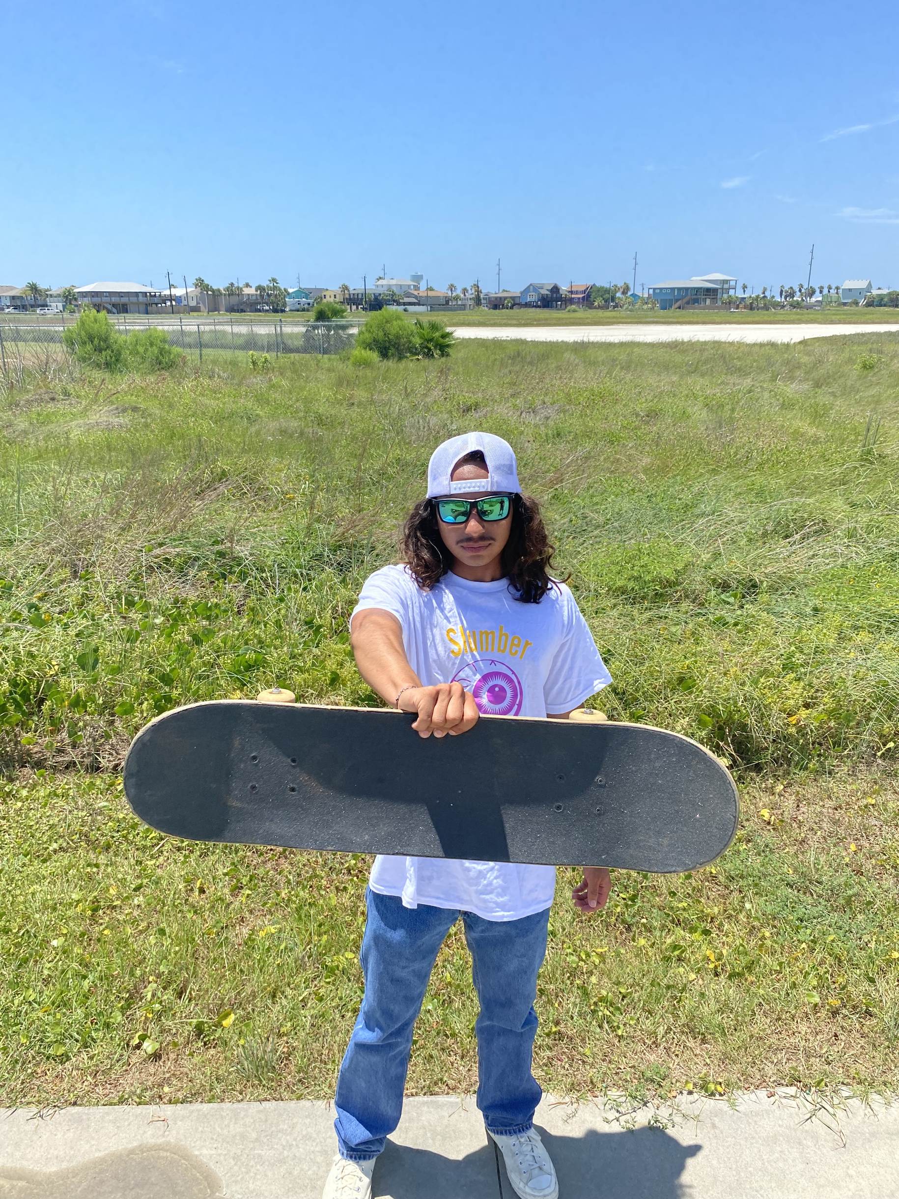 Original Slumber Eye, White Tee - Tees - Slumber Skate Co.