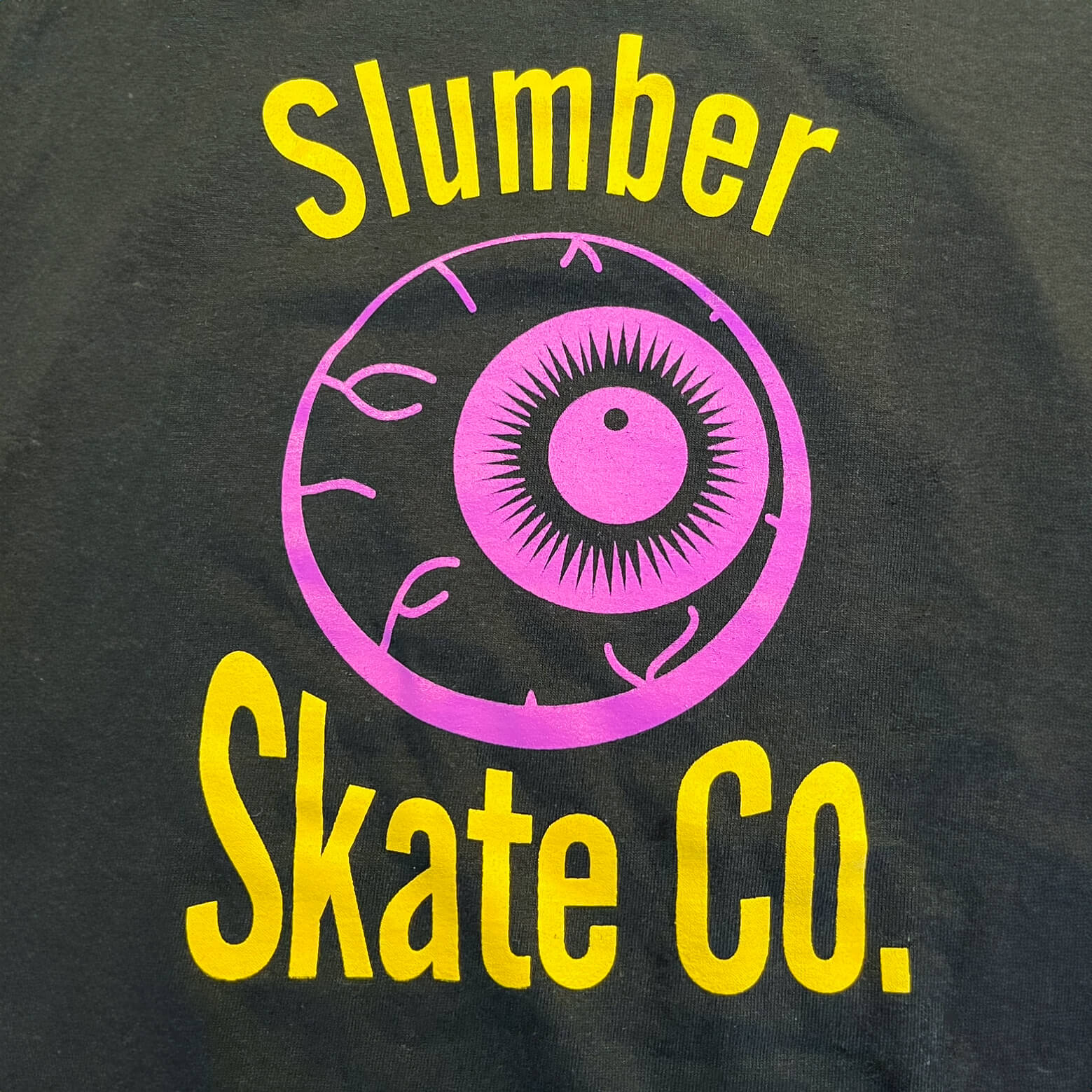 Original Slumber Eye, Black Tee - Tees - Slumber Skate Co.